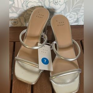 A new day silver heels